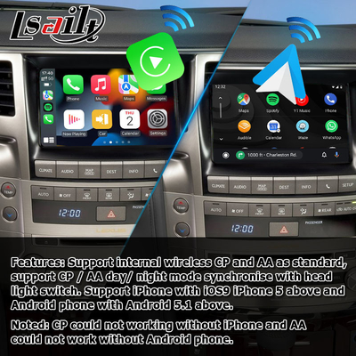 Scatola automatica senza fili dell'interfaccia di aggiornamento di stile dell'OEM di Lexus LX570 Carplay Android