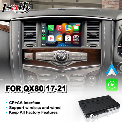Interfaccia wireless Android Auto Carplay per il 2017-2021 Infiniti QX80