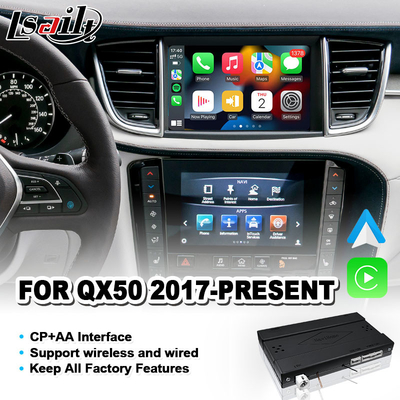 Wireless Carplay Android Auto Interface per il 2017-2022 Infiniti QX50