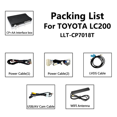 Interfaccia senza fili di Toyota Carplay per Land Cruiser LC200 200 V8 2012-2015 da Lsailt