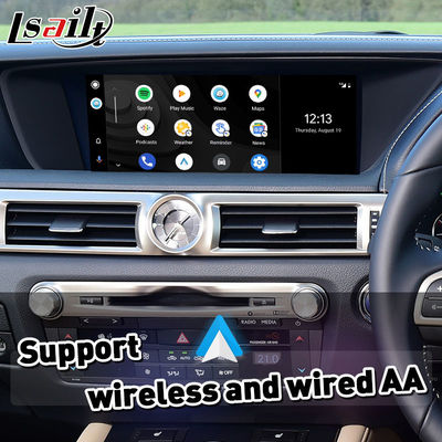 Lsailt Wireless Android Auto Carplay Interface per Lexus GS300h GS200t GS350 GS450h GSF GS L10 2016-2020