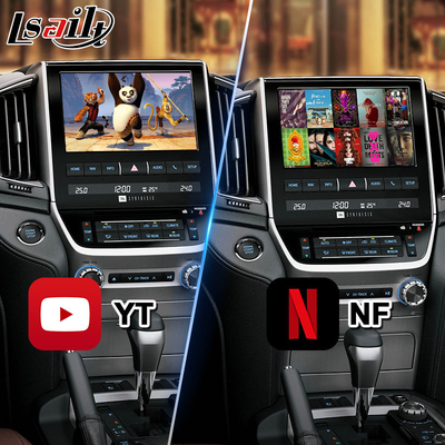 Lsailt Interfaccia video multimediale Android per Toyota Land Cruiser 200 LC200 VX VXR VX-R 2016-2021