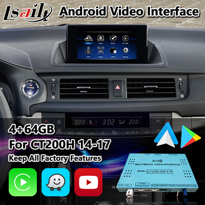 Lsailt Android Video Interface per Lexus CT200h CT F Sport Controllo del mouse 2014-2017