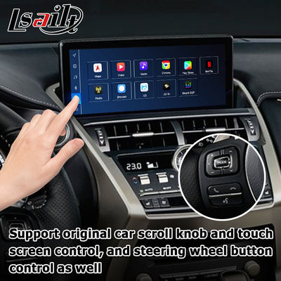 Qualcomm base Android 13 8+128GB Lexus NX300 NX300h NX200t interfaccia video Android carplay