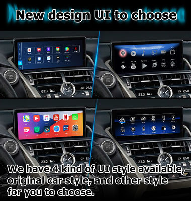 Qualcomm base Android 13 8+128GB Lexus NX300 NX300h NX200t interfaccia video Android carplay
