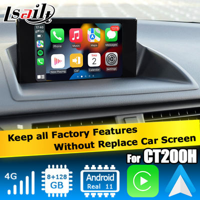 Interfaccia video per Lexus CT200h Android 13 CarPlay Android Auto basata su Qualcomm 8+128GB