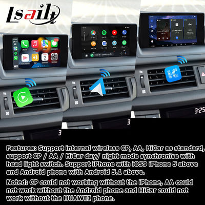 Interfaccia video per Lexus CT200h Android 13 CarPlay Android Auto basata su Qualcomm 8+128GB