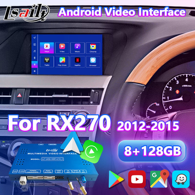 Lsailt 8+128GB Interfaccia video multimediale Android per 2012-2015 Lexus RX270 RX350 RX450h