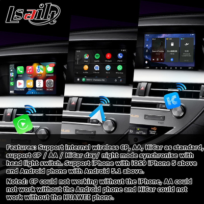 10.25 pollici Lexus Android Screen con Carplay Android Auto Lsailt Per RX350 RX450h