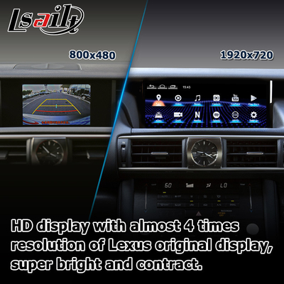 10.25 pollici Android 8+128 Carplay Android Auto Screen upgrade HDMI Per Lexus IS200t IS350 IS300