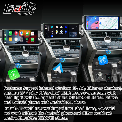 Lexus NX200t 10.25 Touch Screen aggiornamento Hexa Processor Android Auto Wireless Carplay