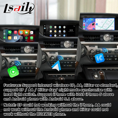 ES300h ES250 ES350 Lexus Android Screen upgrade Carplay Android Auto Dash Cam 10,25&quot; Lsailt