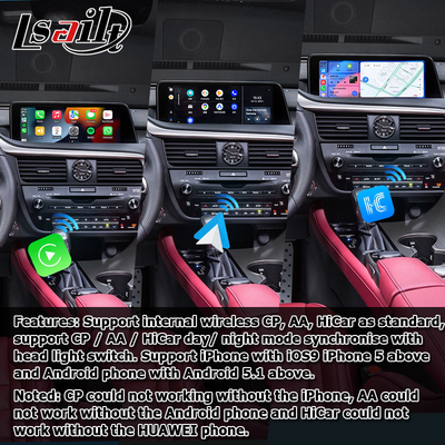Android 8+128GB Lsailt Lexus Android carplay Android auto schermo per RX350 RX450h RX300 Processore 2.0Ghz