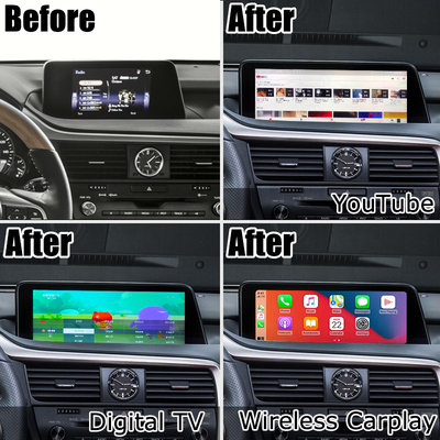 Android 8+128GB Lsailt Lexus Android carplay Android auto schermo per RX350 RX450h RX300 Processore 2.0Ghz
