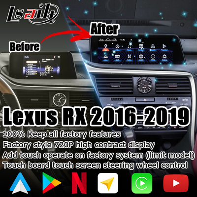 Android 8+128GB Lsailt Lexus Android carplay Android auto schermo per RX350 RX450h RX300 Processore 2.0Ghz
