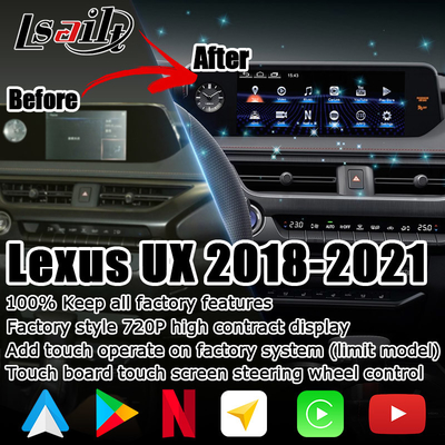 Android Carplay Lexus touch screen per UX200 UX250h DSP regolazione auto android
