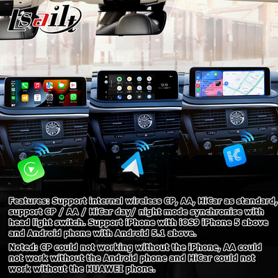 HD 12,3 pollici Android schermo aggiornamento per Lexus RX350 RX450h Lsailt Android Auto Carplay
