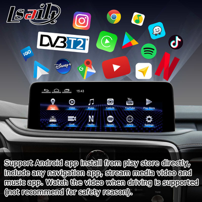 HD 12,3 pollici Android schermo aggiornamento per Lexus RX350 RX450h Lsailt Android Auto Carplay