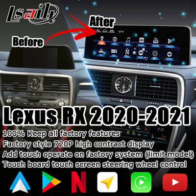 HD 12,3 pollici Android schermo aggiornamento per Lexus RX350 RX450h Lsailt Android Auto Carplay