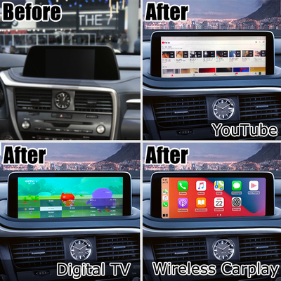 HD 12,3 pollici Android schermo aggiornamento per Lexus RX350 RX450h Lsailt Android Auto Carplay