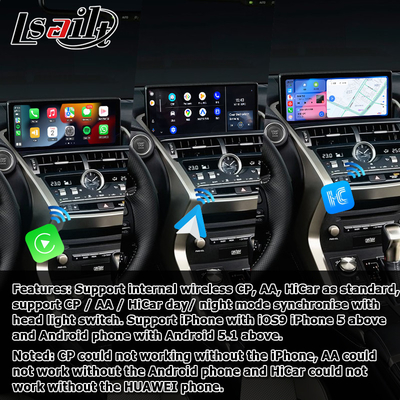 NX300 NX300h Lexus Android grande schermo 10.25 pollici Android Carplay aggiornamento