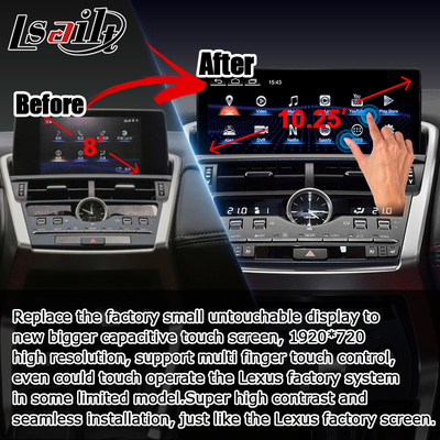 NX300 NX300h Lexus Android grande schermo 10.25 pollici Android Carplay aggiornamento