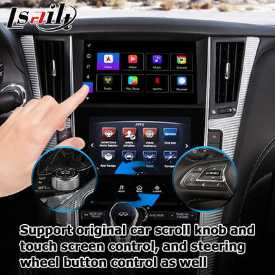 Interfaccia GPS carplay, 8+128GB Android 13 interfaccia box di navigazione per Infiniti Q50 / Q60