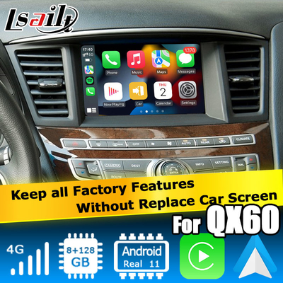 Infiniti QX60 GPS Android auto Carplay Navigation System Interfaccia multimediale Android 11 8+128GB
