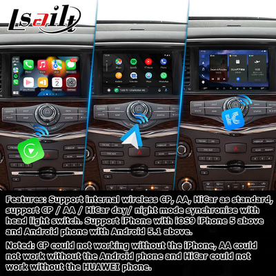 Nissan Patrol Y62 Armada Qualcomm base Navigatore auto Box carplay Dispositivo di navigazione GPS