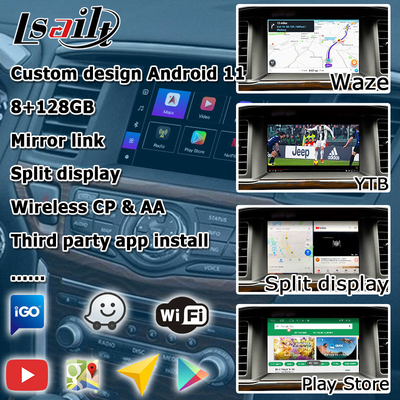 Nissan Pathfinder Andorid 11 Carplay Android sistema di navigazione automatica Navigare online Riproduzione video