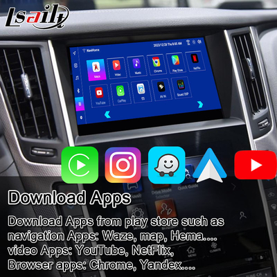 Lsailt Android Infotainment Module per Infiniti Q50 Q60 2014-2020 Interfaccia CarPlay, Box di navigazione Android