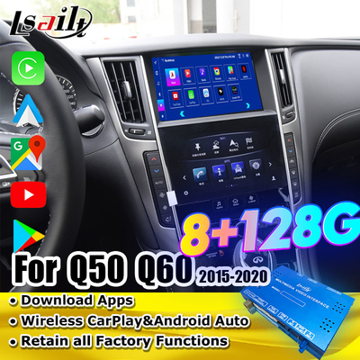 Lsailt Android Infotainment Module per Infiniti Q50 Q60 2014-2020 Interfaccia CarPlay, Box di navigazione Android