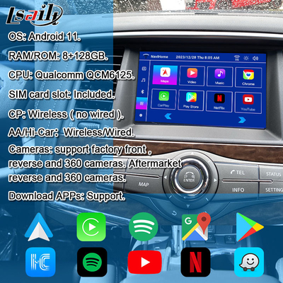 Modulo di infotainment intelligente Lsailt per i sistemi di integrazione multimediale in auto Nissan Patrol 2017-2019 inclusi CarPlay