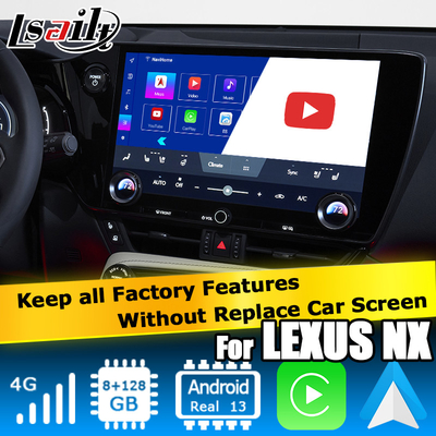 Lexus NX NX200 NX350h NX250 Android 11 interfaccia video multimediale carplay android auto