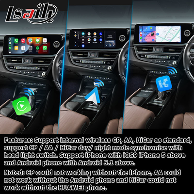 Lexus ES300h ES350 ES250 2023 Interfaccia multimediale Android 13 basata su Qualcomm 6125