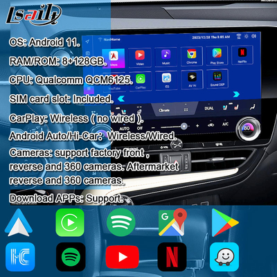 Lsailt Qualcomm Lexus Video Interface per Lexus NX260 NX350H LX RX ES Interfaccia di infotainment Include YouTube, NetFlix