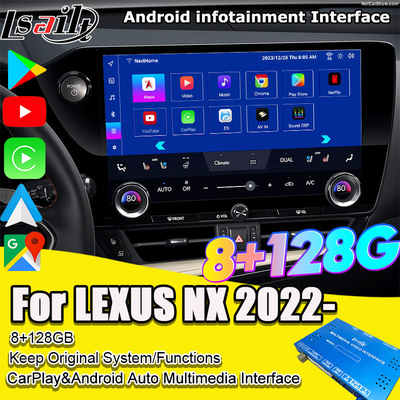 Lsailt Qualcomm Lexus Video Interface per Lexus NX260 NX350H LX RX ES Interfaccia di infotainment Include YouTube, NetFlix