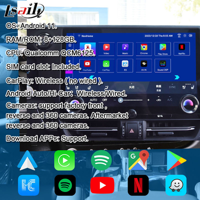 Pin to Pin Interfaccia di infotainment Android per Lexus GX550 2024 RX NX LX ES Include YouTube, NetFlix, Google Play, Waze