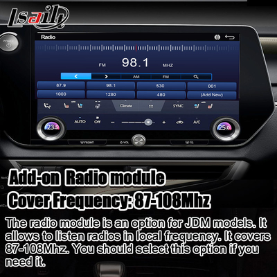 Interfaccia video multimediale Android per RX350h RX500H 2023-2024 NX LX GX ES Include NetFlix, YouTube, slot per schede SIM