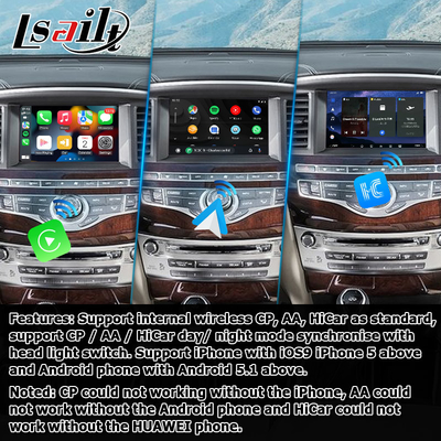 Interfaccia Android 13 Carplay Box Yandex Navi Per Infiniti QX60 / JX35 Qualcomm 8+128 sistema