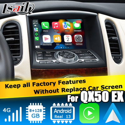 Infiniti QX50 / EX EX35 EX37 Car android 13 System interface box Con carplay Android auto display Lsailt