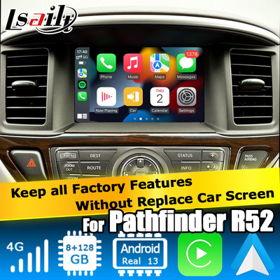 Nissan Pathfinder R52 Android 13 video Interfaccia wireless carplay 8+128 Android base