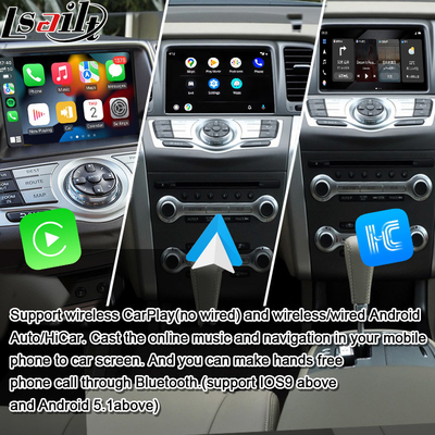 Lsailt 8G CarPlay/Android Interfaccia multimediale per Nissan Murano, Quest, Patrol Infiniti QX con NetFlix, Google Map