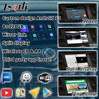 Nissan Patrol Armada Y62 Android 13 Qualcomm 8+128GB Carplay Android auto video interface box