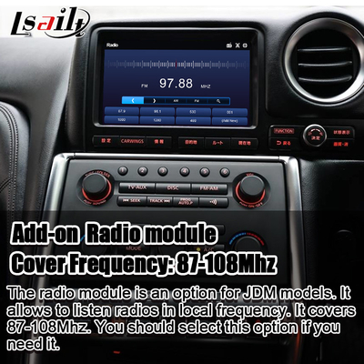 Interfaccia wireless CarPlay/Module di infotainment Android per GT-R GTR R35 2008-2010 Modello JDM Inclusi NetFlix, YouTbe