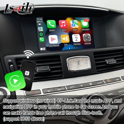 Interfaccia multimediale 8G Qualcomm Android per Infiniti Q70 M45 M25 2010- Wireless CarPlay Box, Android Auto, NetFlix