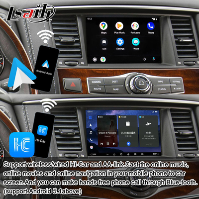 Modulo di infotainment Android 8G per Infiniti QX80 QX56 Nissan Patrol 20100-2021 Interfaccia wireless CarPlay, YouTube