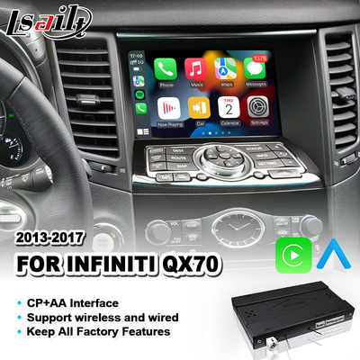 Lsailt Wireless Android Auto Mirrorlink Carplay Interface per il 2013-2017 Infiniti QX70