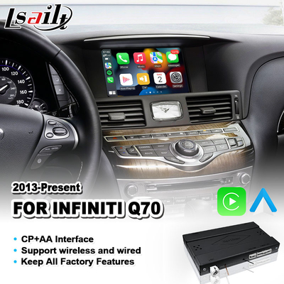 Lsailt Wireless Carplay Android Auto Interface Per l'anno 2013-2019 Infiniti Q70