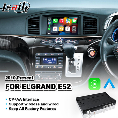 Interfaccia video Carplay wireless Android per Nissan Elgrand E52 2010-2022 IT08 08IT